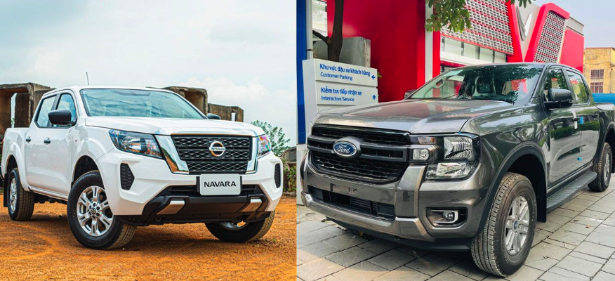 So sánh Nissan Navara EL 2WD và Ford Ranger XLS 4x2 AT