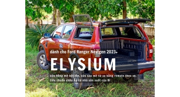 Nắp thùng cao Elysium Capony cho Ford Ranger Nextgen 2023+