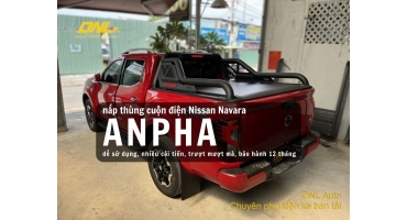 Nắp thùng cuộn điện Anpha dành cho Nissan Navara 2015 - 2023