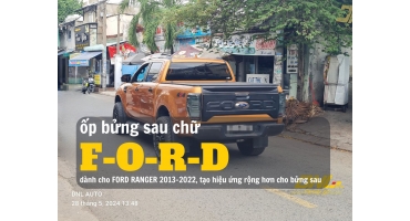 Ốp bửng sau chữ FORD dành cho FORD RANGER 2013-2022