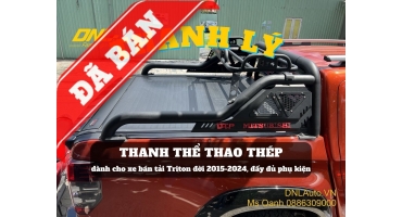 Thanh lý thanh thể thao thép có baga cho xe Triton (#TL-VT365-120624)