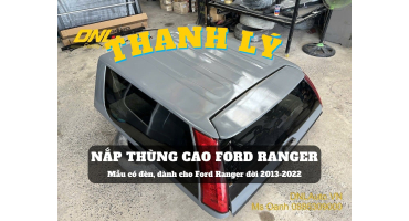 Thanh lý nắp thùng cao có đèn Ford Ranger (#TL-NCDR-S251124)