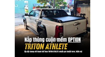Nắp thùng cuộn mềm OPTION dành cho TRITON ATHLETE 2024+