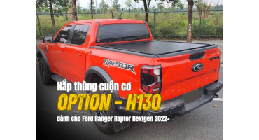 Nắp thùng cuộn cơ OPTION H130 dành cho Ford Ranger Raptor Nextgen 2022+