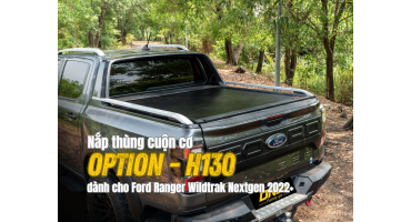 Nắp thùng cuộn cơ OPTION H130 dành cho Ford Ranger Wildtrak Nextgen 2022+