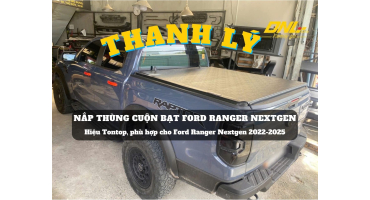 Thanh lý nắp thùng cuộn bạt Tontop cho Ford Ranger Nextgen (#TL-CBTTR23-300825)