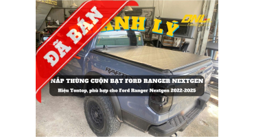 Thanh lý nắp thùng cuộn bạt Tontop cho Ford Ranger Nextgen (#TL-CBTTR23-300825)