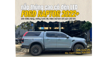 Nắp Thùng Cao Có Đèn Ford Ranger Raptor 2022+