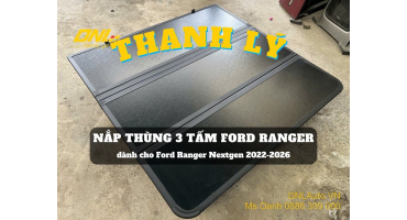 Thanh lý nắp thùng 3 tấm dành cho Ford Ranger Nextgen 2022+ (#TL-N3TR35-130126)