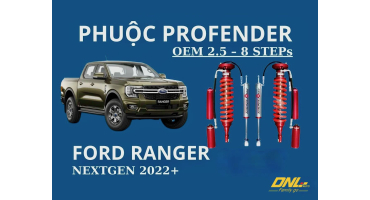Phuộc Profender OEM 2.5 – 8 chế độ chỉnh cho Ford Ranger NextGen 2022+