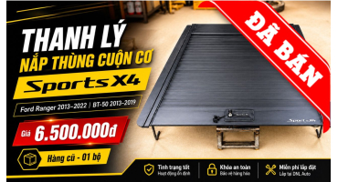 Thanh lý nắp thùng cuộn cơ Sports X4 Ford Ranger 2013–2022, BT-50 2013–2019