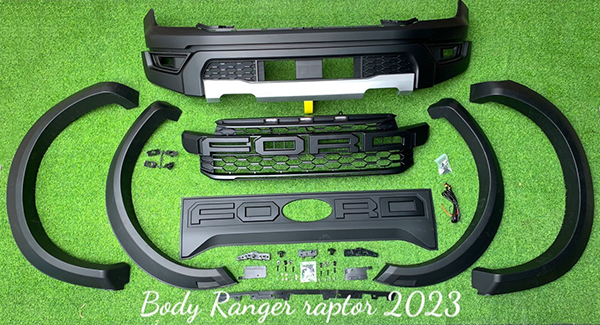 Body kit Raptor 2023 cho Ford Ranger Nextgen 2022-2023+