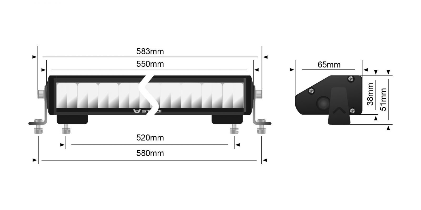 kích thước đèn LED STEDI