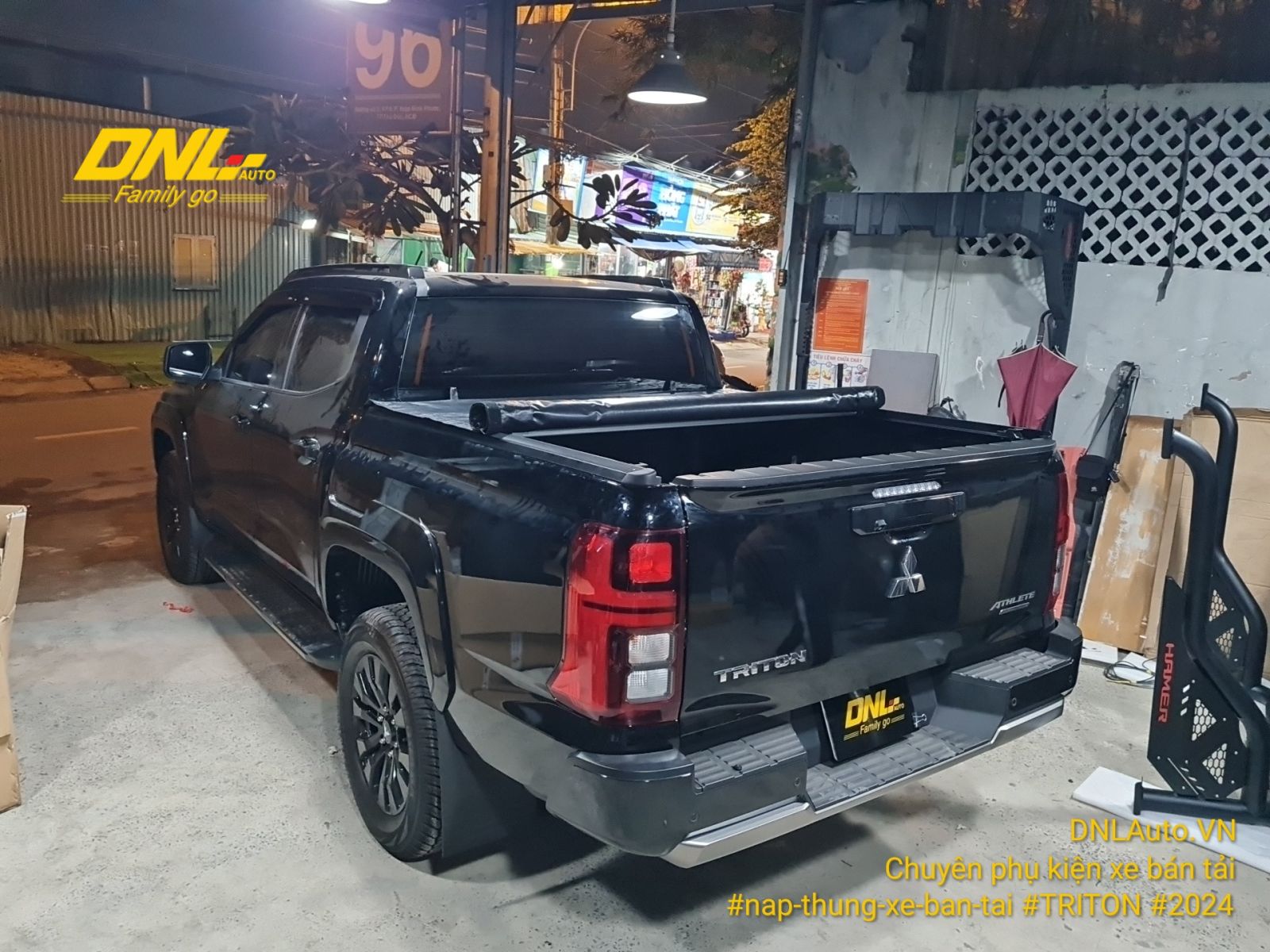 Nắp thùng cuộn mềm TONTOP dành cho Mitsubishi Triton 2024+