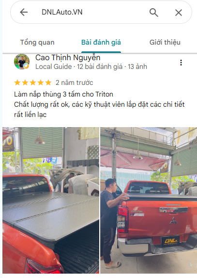 Đánh giá Google khách hàng 1 - DNL Auto