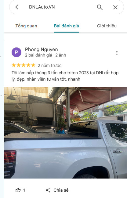 Đánh giá Google khách hàng 3 - DNL Auto