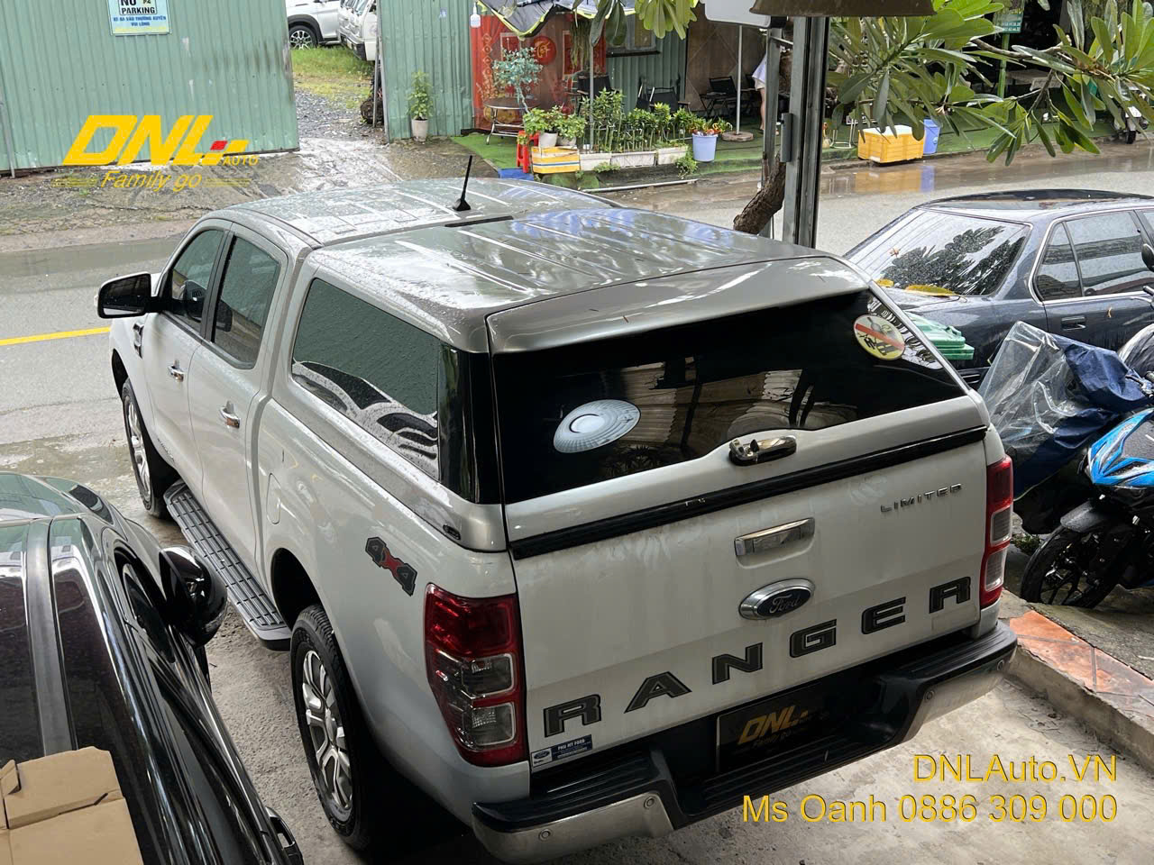thanh lý nắp thùng cao không đèn màu bạc, dành cho Ford Ranger 2013-2022 hoặc BT50 2013-2020,