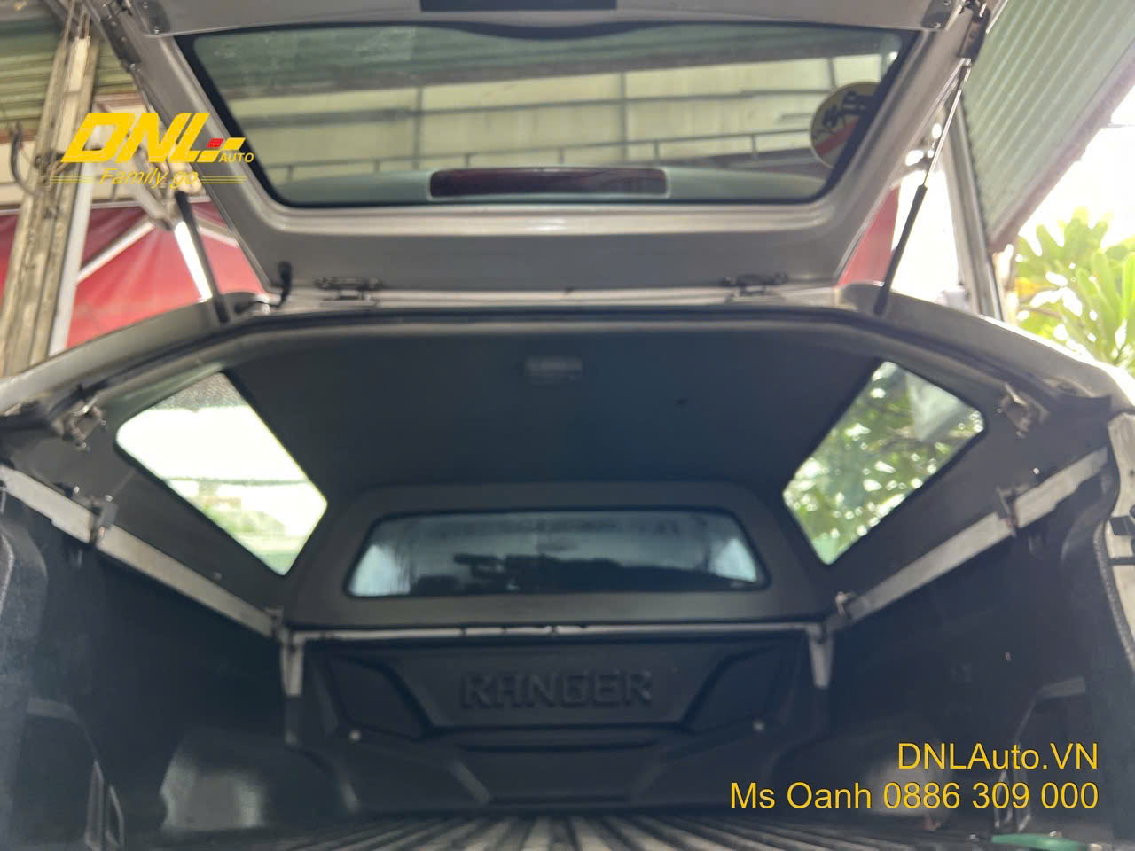 thanh lý nắp thùng cao không đèn màu bạc, dành cho Ford Ranger 2013-2022 hoặc BT50 2013-2020,