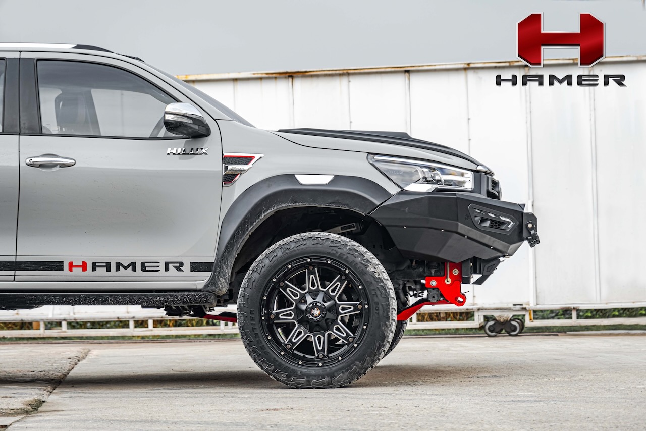 Bảo vệ hông xe HILUX với cản trước HAMER