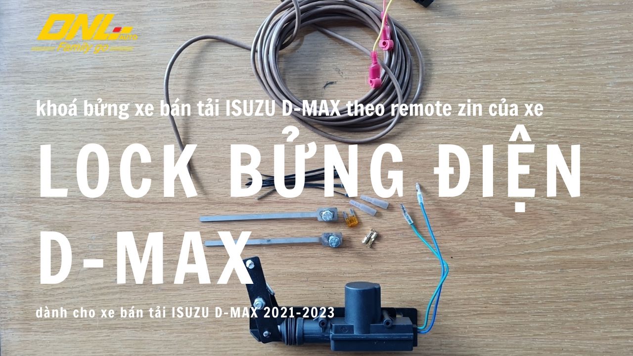 lock bửng điện xe bán tải Isuzu D-MAX
