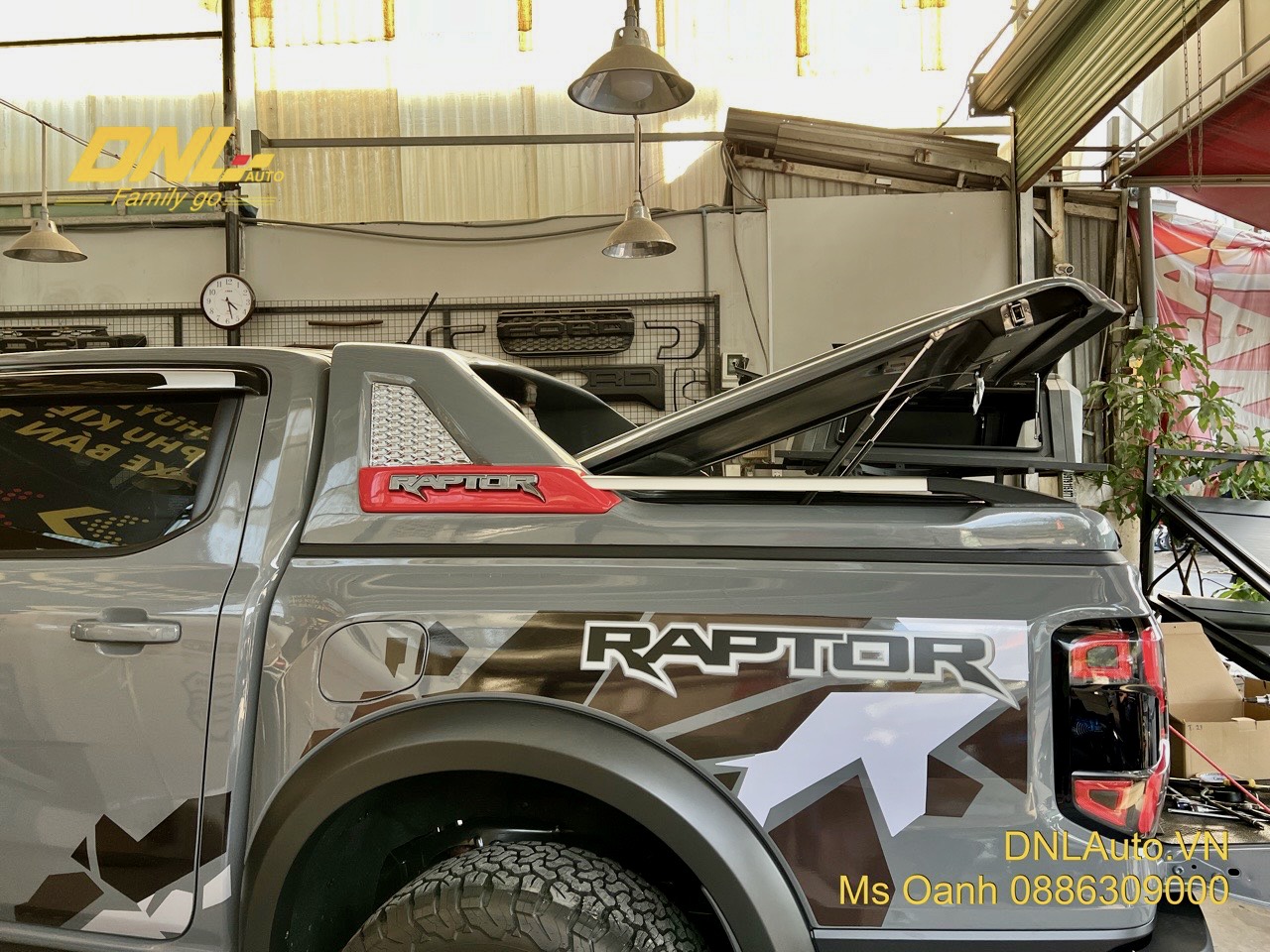 nắp thùng thấp có baga dành cho FORD RANGER RAPTOR