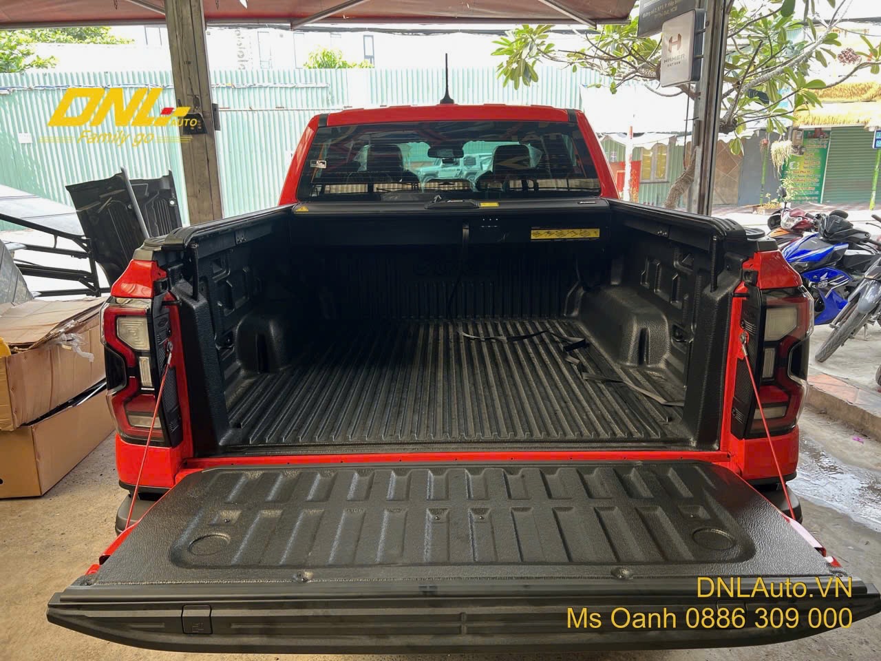 Nắp thùng cuộn cơ ANPHA cho Ford Ranger Raptor 2022+ lắp đặt chuẩn form, không khoan cắt, độ chế