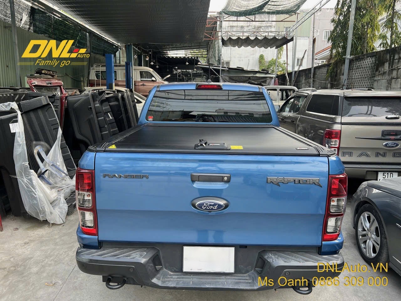 Nắp thùng cuộn cơ ANPHA cho Ford Ranger Raptor 2018-2022, thiết kế chuẩn hoàn toàn với dáng xe Raptor