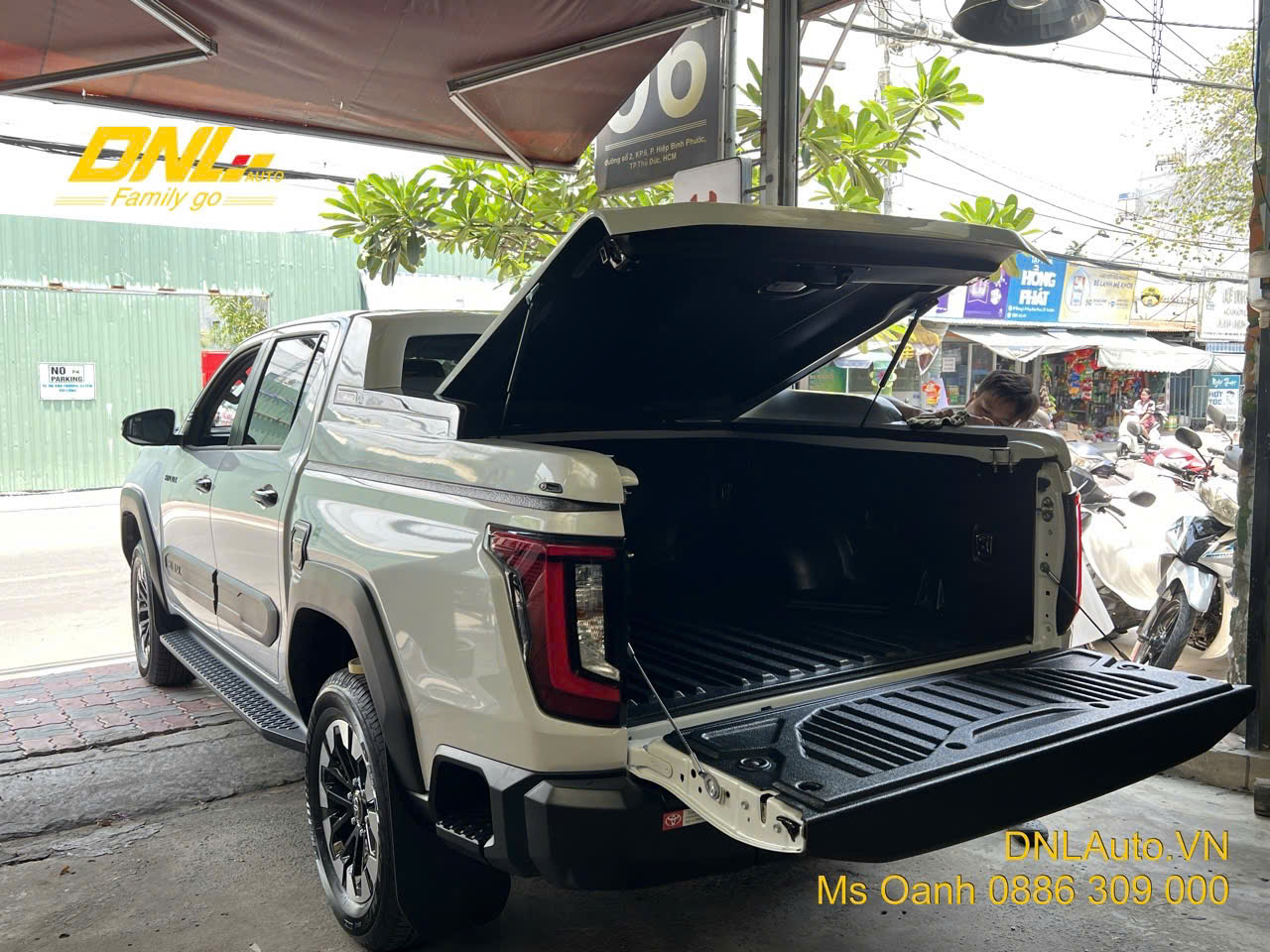 nắp thùng thấp mở 45 độ