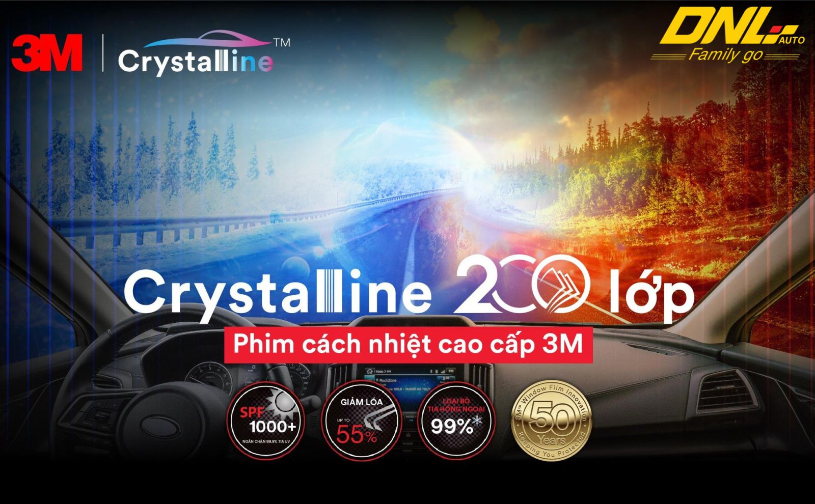 Phim cách nhiệt 3M Crystalline CR90