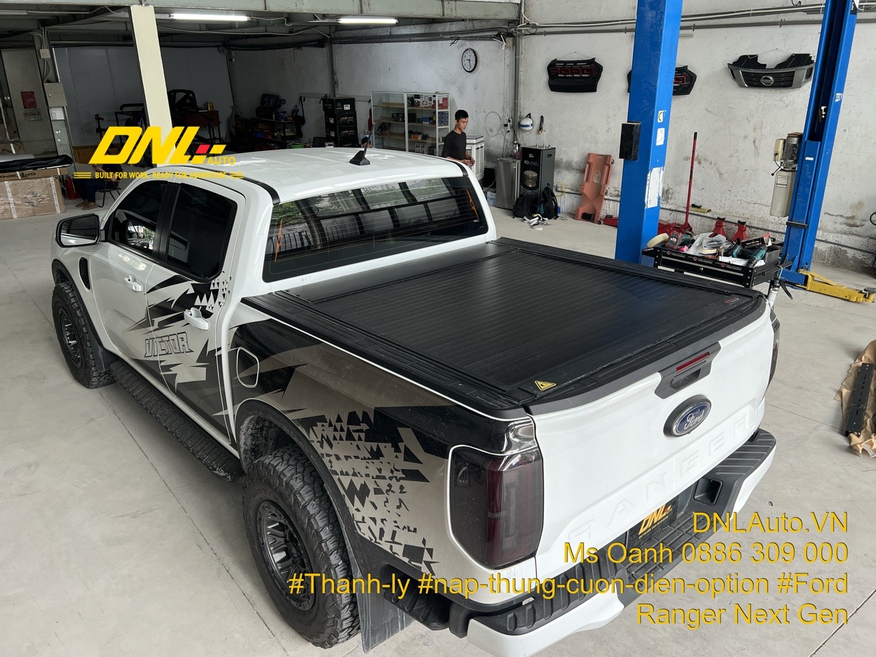 Nắp thùng cuộn điện Ford Ranger cũ