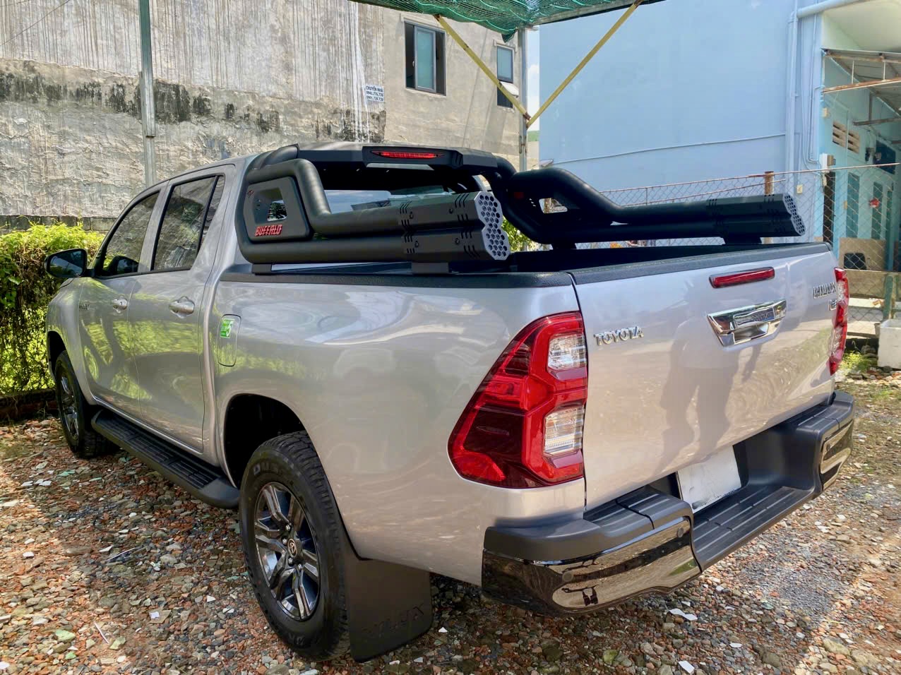 Thanh thể thao thép ống đôi, VT07 cho Toyota Hilux